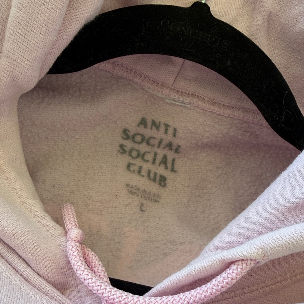 Anti Social Social Club Light Pink Pullover - Picture 2 of 3